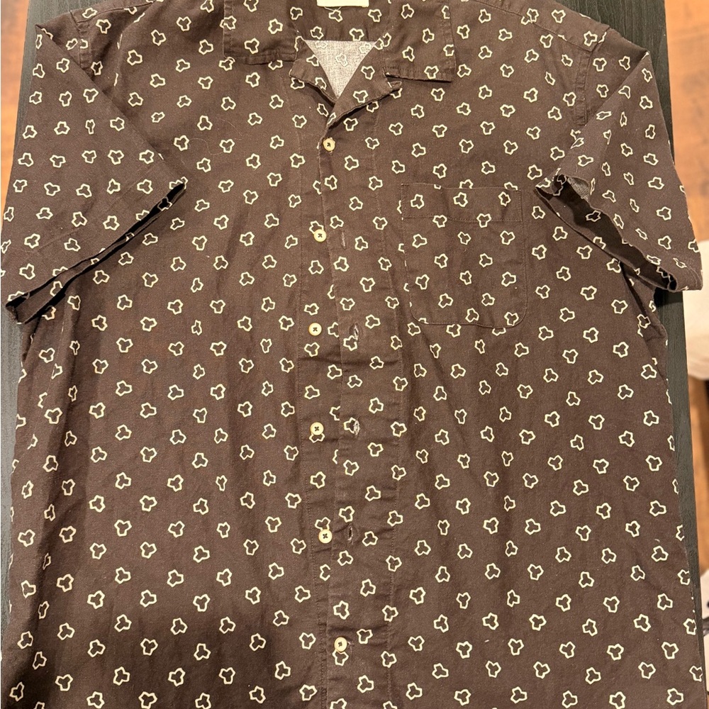 Taylor Stitch Brown Patterned Casual Shirt